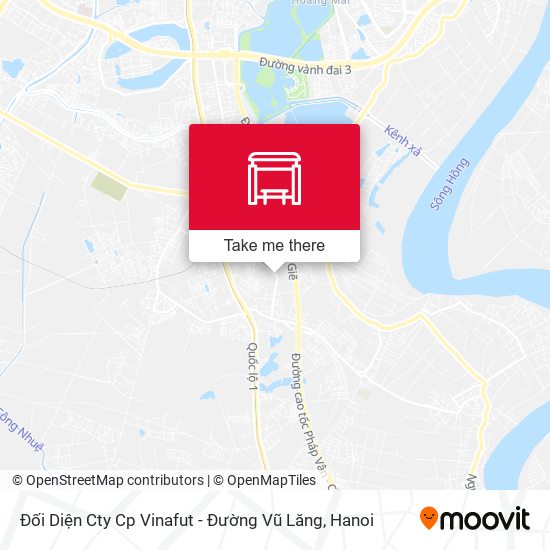 Đối Diện Cty Cp Vinafut - Đường Vũ Lăng map