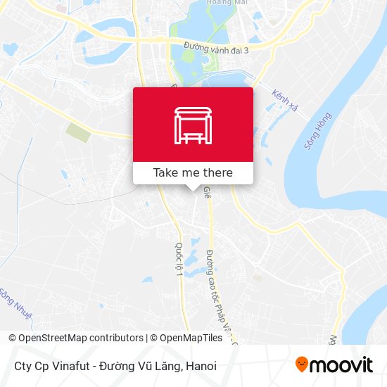 Cty Cp Vinafut - Đường Vũ Lăng map