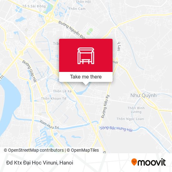 Đd Ktx Đại Học Vinuni map