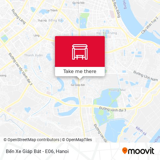 Bến Xe Giáp Bát - E06 map