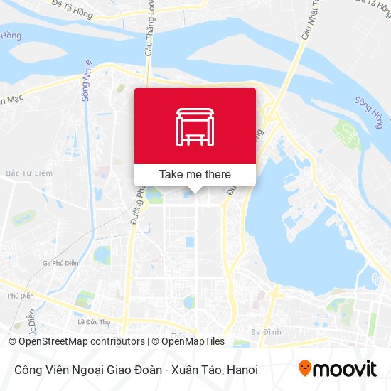 Công Viên Ngoại Giao Đoàn - Xuân Tảo map