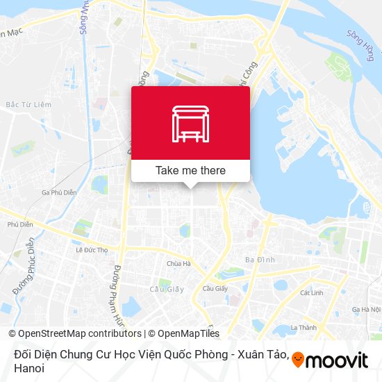 Đối Diện Chung Cư Học Viện Quốc Phòng - Xuân Tảo map