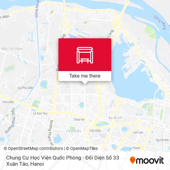 Chung Cư Học Viện Quốc Phòng - Đối Diện Số 33 Xuân Tảo map