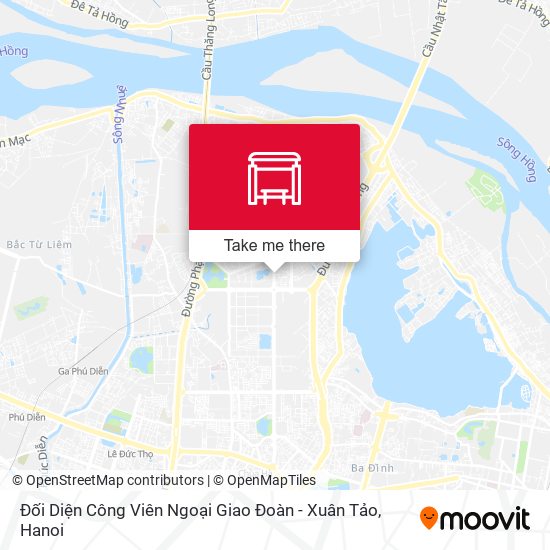 Đối Diện Công Viên Ngoại Giao Đoàn - Xuân Tảo map
