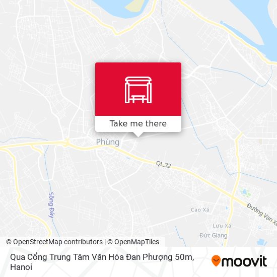 Qua Cổng Trung Tâm Văn Hóa Đan Phượng 50m map