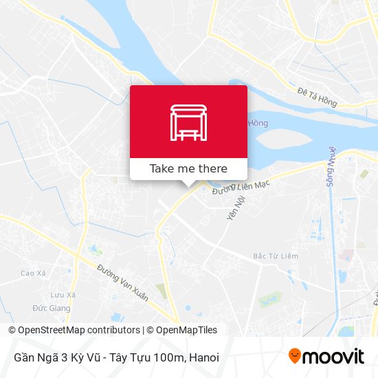 Gần Ngã 3 Kỳ Vũ - Tây Tựu 100m map