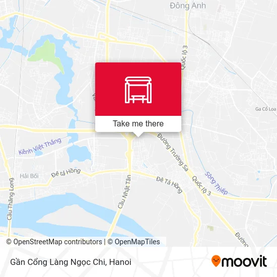 Gần Cổng Làng Ngọc Chi map