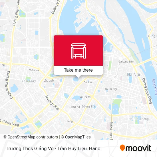 Trường Thcs Giảng Võ - Trần Huy Liệu map