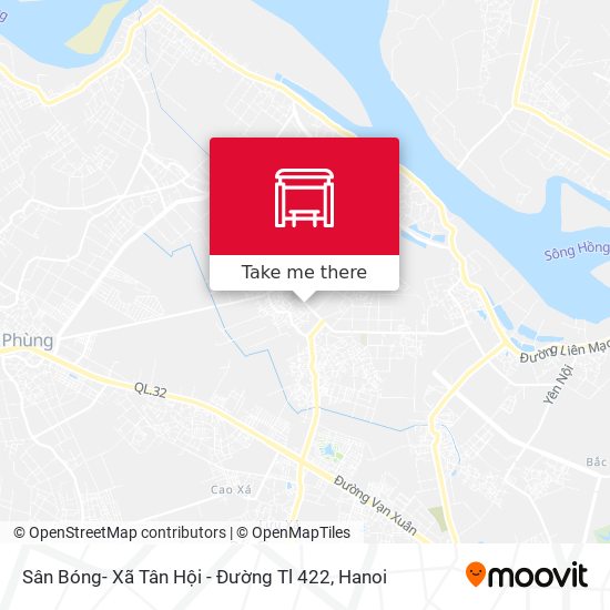 Sân Bóng- Xã Tân Hội - Đường Tl 422 map