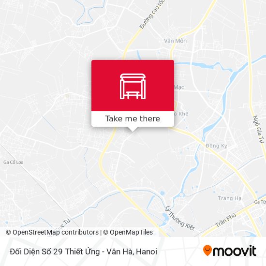 Đối Diện Số 29 Thiết Ứng - Vân Hà map