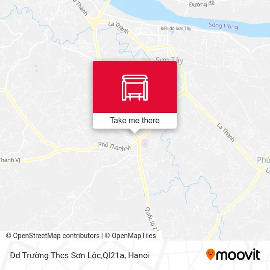 Đd Trường Thcs Sơn Lộc,Ql21a map