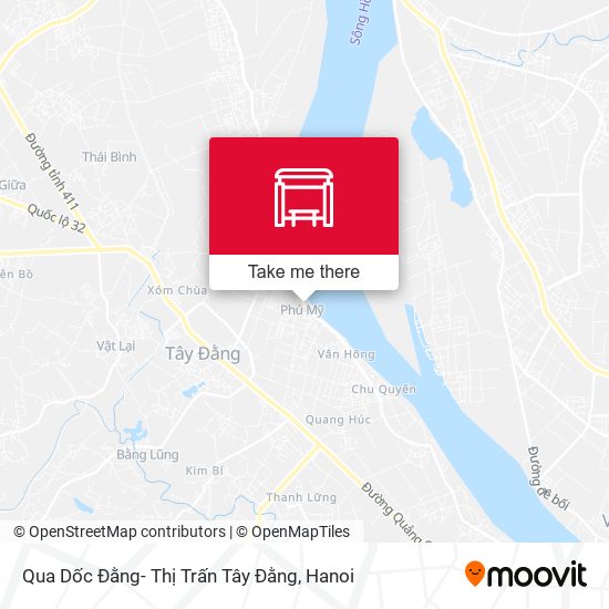 Qua Dốc Đằng- Thị Trấn Tây Đằng map