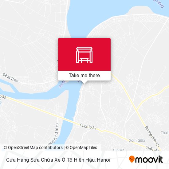 Cửa Hàng Sửa Chữa Xe Ô Tô Hiền Hậu map