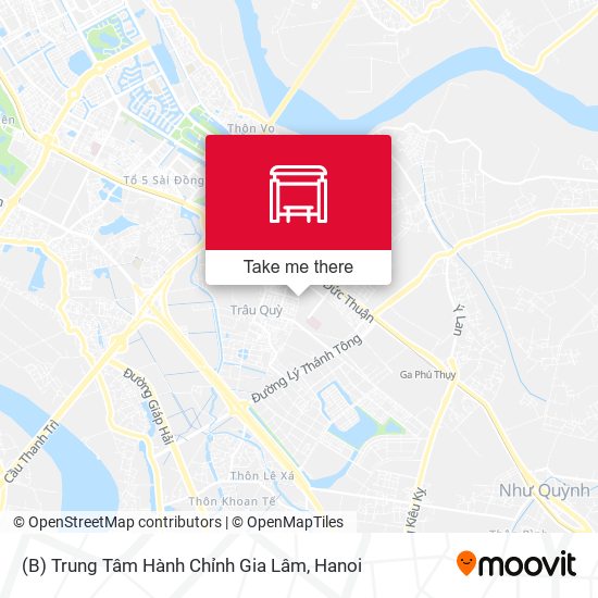 (B) Trung Tâm Hành Chỉnh Gia Lâm map