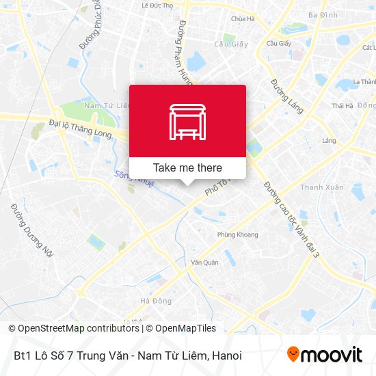 Bt1 Lô Số 7 Trung Văn - Nam Từ Liêm map