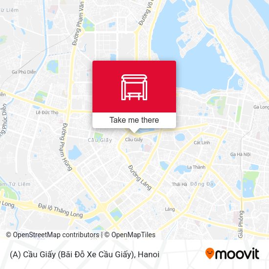 (A) Cầu Giấy (Bãi Đỗ Xe Cầu Giấy) map