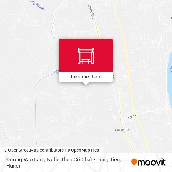 Đường Vào Làng Nghề Thêu Cổ Chất - Dũng Tiến map