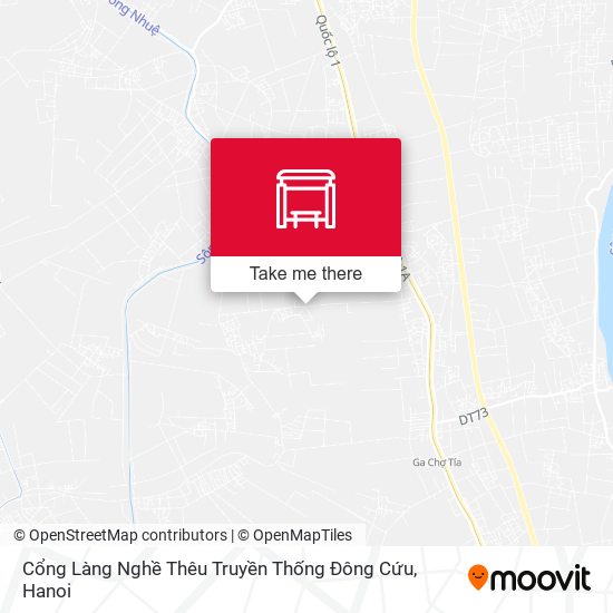 Cổng Làng Nghề Thêu Truyền Thống Đông Cứu map