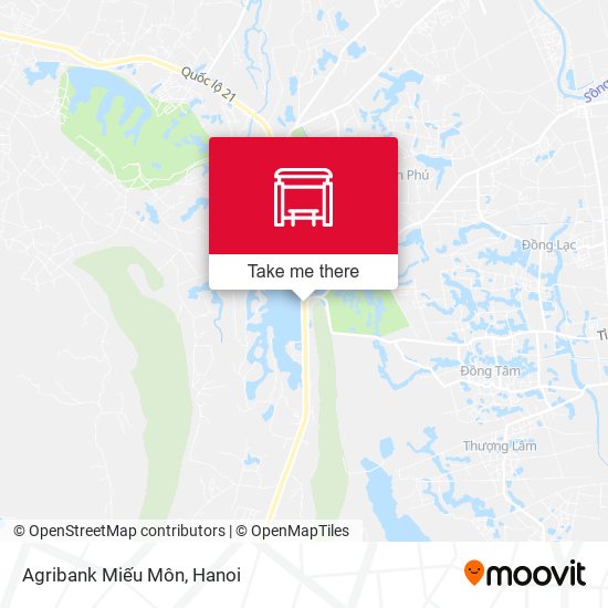 Agribank Miếu Môn map