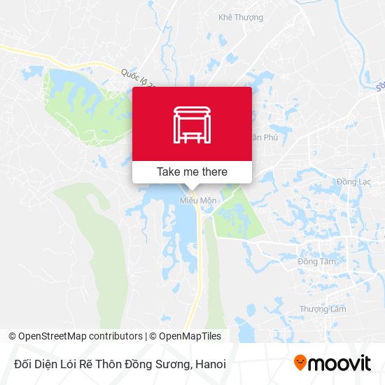 Đối Diện Lói Rẽ Thôn Đồng Sương map