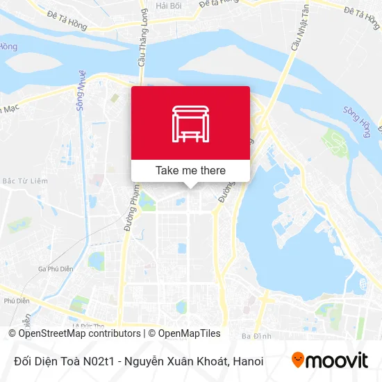 Đối Diện Toà N02t1 - Nguyễn Xuân Khoát map