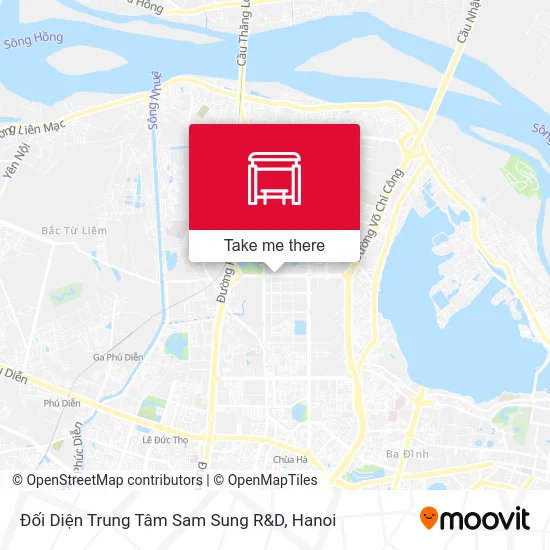 Đối Diện Trung Tâm Sam Sung R&D map