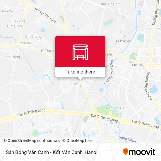 Sân Bóng Vân Canh - Kđt Vân Canh map
