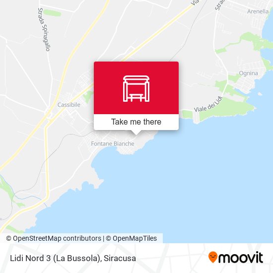Lidi Nord 3 (La Bussola) map