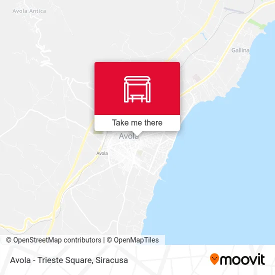 Avola - Trieste Square map