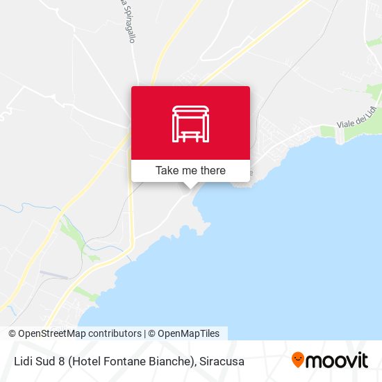 Lidi Sud 8 (Hotel Fontane Bianche) map