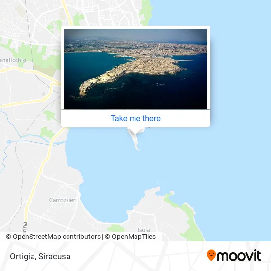Ortigia map