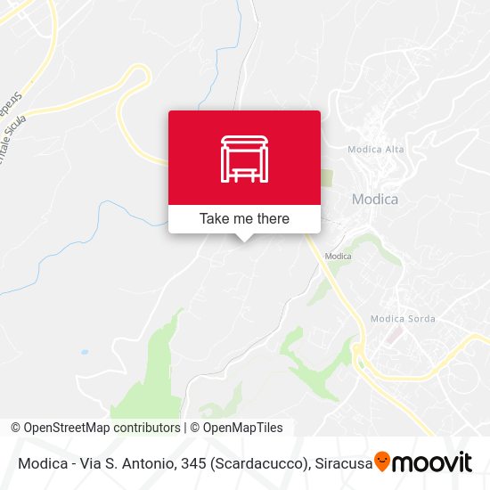 Modica - Via S. Antonio, 345 (Scardacucco) map