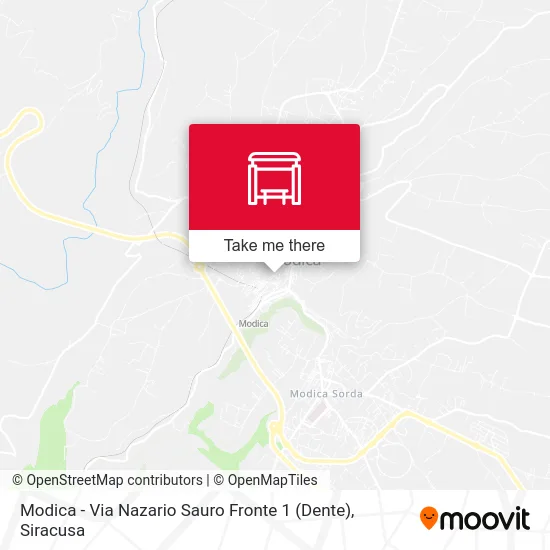 Modica - Via Nazario Sauro Fronte 1 (Dente) map