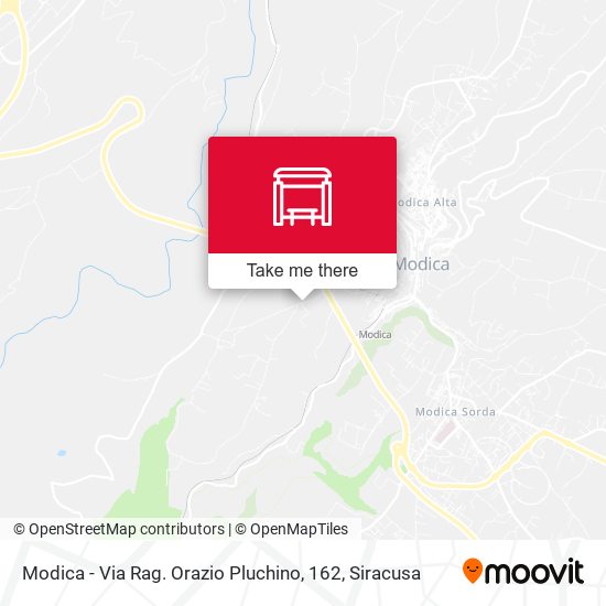 Modica - Via Rag. Orazio Pluchino, 162 map