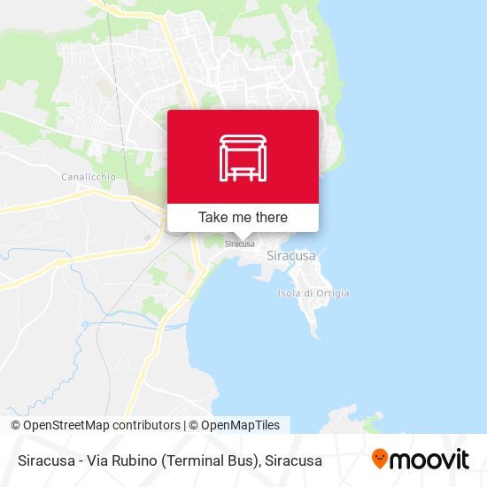 Siracusa - Via Rubino (Terminal Bus) map