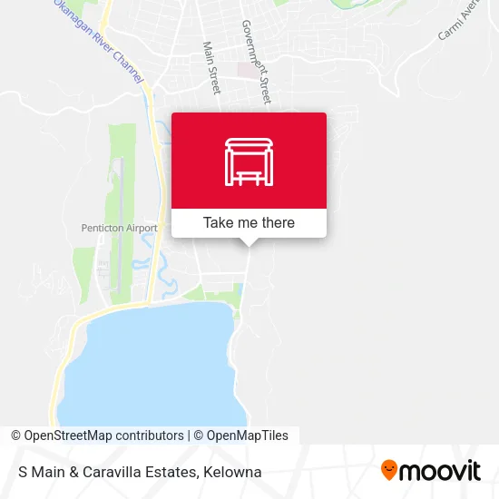 S Main & Caravilla Estates map