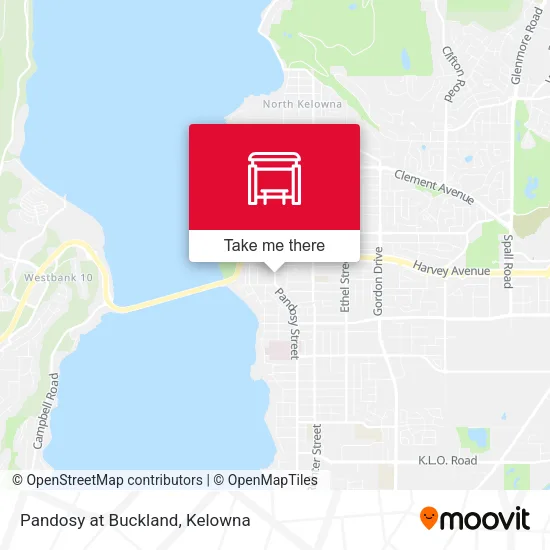 Pandosy at Buckland map