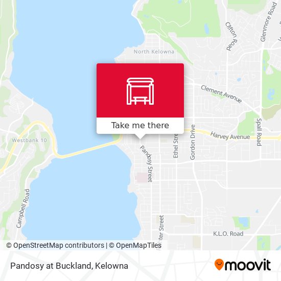 Pandosy at Buckland map