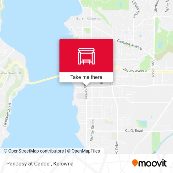 Pandosy at Cadder map