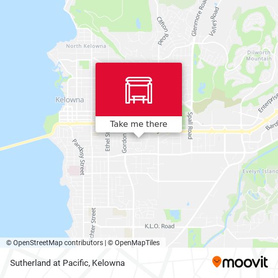 Sutherland at Pacific map