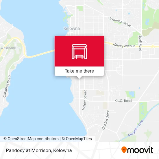 Pandosy at Morrison map