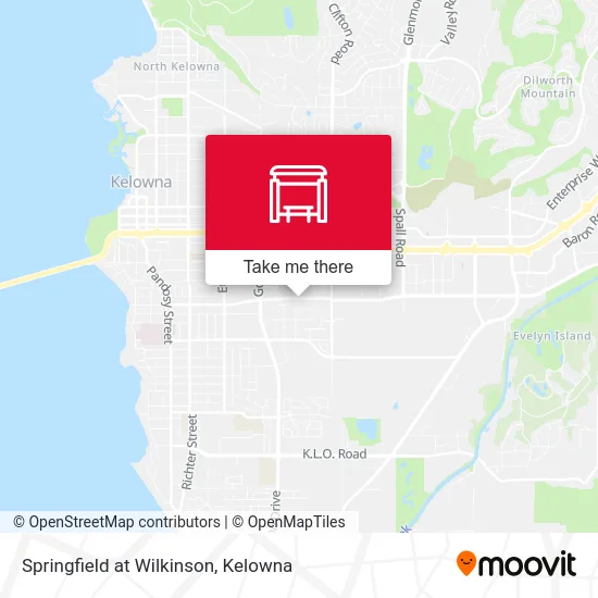 Springfield at Wilkinson map