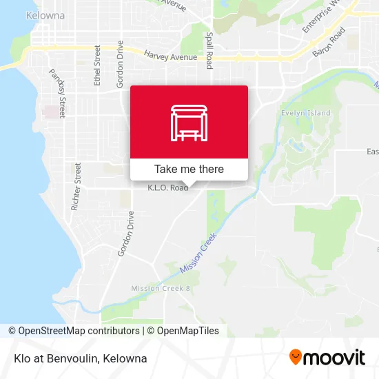 Klo at Benvoulin map