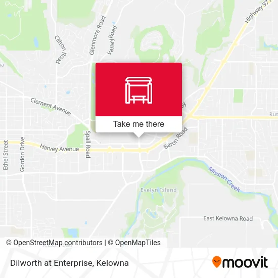 Dilworth at Enterprise map