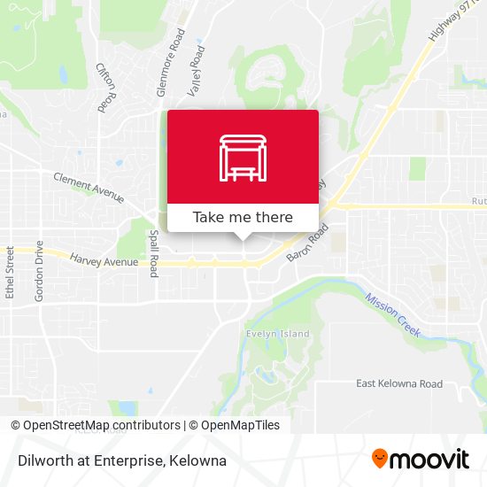 Dilworth at Enterprise map