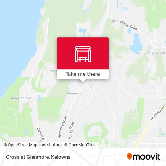 Cross at Glenmore map