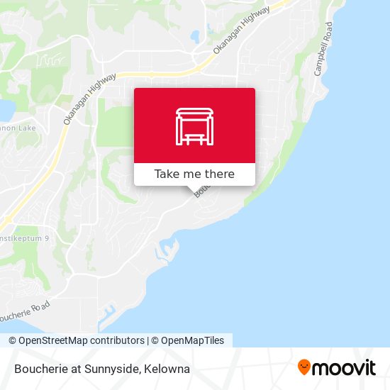 Boucherie at Sunnyside map