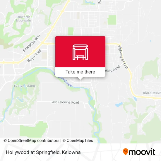 Hollywood at Springfield map