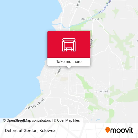 Dehart at Gordon map