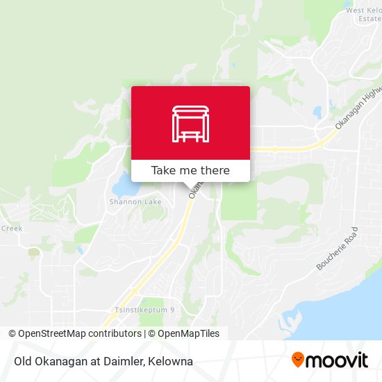Old Okanagan at Daimler map